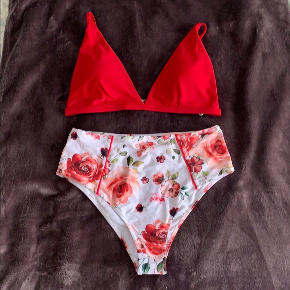Cupshe High waisted 2 pc swimsuit-lg